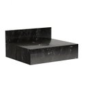 Ver imagem 2 de Bancada em Porcelanato para Banheiro 60cm Max para Cuba de Apoio Yescasa Preto/Black