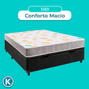 Ver imagem 4 de Conjunto Cama Box Bau Preto Casal + Colchão D20 D20 Inducol