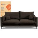 Ver imagem 2 de Sofá 2 Lugares Modular Boma 1,70m Boucle Marrom Sofá Inbox