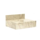 Ver imagem 2 de Bancada em Porcelanato para Banheiro 60cm Max para Cuba de Apoio Bege/Travertino Yescasa