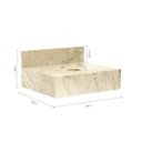 Ver imagem 3 de Bancada em Porcelanato para Banheiro 60cm Max para Cuba de Apoio Bege/Travertino Yescasa