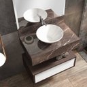 Ver imagem 4 de Bancada em Porcelanato para Banheiro 60cm Max para Cuba de Apoio 