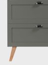 Ver imagem 7 de Gabinete para Banheiro com Tampo e Espelheira 60cm Retro Mdf Verde Milano - On Móveis