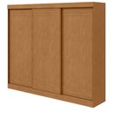 Ver imagem 1 de Guarda-Roupas Casal Nice 3 Portas 4 Gavetas Flex com Pés s/ Kit - Lp - Rei de Casa Amendoa Clean