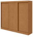 Ver imagem 1 de Guarda-Roupas Casal Nice 3 Portas 4 Gavetas Flex com Pés s/ Kit - Lp - Rei de Casa Amendoa Clean