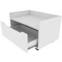 Ver imagem 4 de Balcão para Gabinete de Banheiro 1 Gaveta com Rodízio Branco