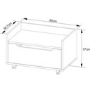 Ver imagem 3 de Balcão para Gabinete de Banheiro 1 Gaveta com Rodízio Branco