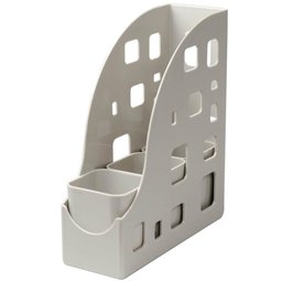 Kit Ambiente 4 em 1 Porta Objetos Organizador Multiuso Mesa Escritório Cinza Dello - 1