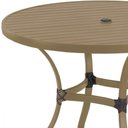 Ver imagem 2 de Mesa Roma com Tampo Ripado 80cm Alumínio - Varanda Cozinha Fendi