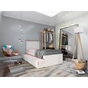 Ver imagem 4 de Bicama Solteiro Hop Roberta Off White Madeira Cama Auxiliar Mdf/mdp