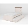 Bicama Solteiro Hop Roberta Off White Madeira Cama Auxiliar Mdf/mdp - 2