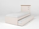 Ver imagem 2 de Bicama Solteiro Hop Roberta Off White Madeira Cama Auxiliar Mdf/mdp