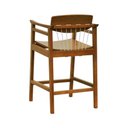 Ver imagem 2 de Banqueta Alta Bistrô Torii Madeira Maciça Amêndoa-madeira