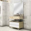 Ver imagem 5 de Bancada em Porcelanato para Banheiro 80cm Max para Cuba de Apoio