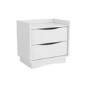 Ver imagem 1 de Mesa de Cabeceira Solteiro 2 Gavetas M261 Branco - Kappesberg