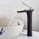 Ver imagem 2 de Torneira Cascata Monocomando Luxo Quente Frio Misturador Bancada Banheiro Cobre
