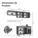 Ver imagem 7 de Armário de Cozinha Compacta 200cm Cinza Nice Madesa 03XA