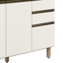 Ver imagem 3 de Balcão de Cozinha com Pia Inox 120cm Maly N03 Carvalho/off White - Mpozenato