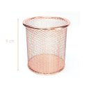Ver imagem 5 de Porta Caneta, Lápis, Redondo, Metal, Rose Gold Kit C/ 6 Unidades Gv Office