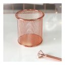 Ver imagem 2 de Porta Caneta, Lápis, Redondo, Metal, Rose Gold Kit C/ 6 Unidades Gv Office