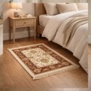 Ver imagem 2 de Tapete Persa Vermelho com Bege Ideal para Quarto e Sala 67x120