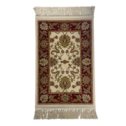 Tapete Persa Vermelho com Bege Ideal para Quarto e Sala 67x120
