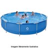 Piscina Articulada Uttil com Kit Reparo e Válvula de Drenagem Azul 11632 Litros - 3