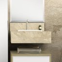 Ver imagem 1 de Bancada em Porcelanato para Banheiro 60cm Max com Cuba Embutida Blu