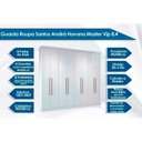 Ver mais imagens de Cama Box Casal + Colchão Frontier Herval + Guarda Roupa Master Vip 8.4 Branco
