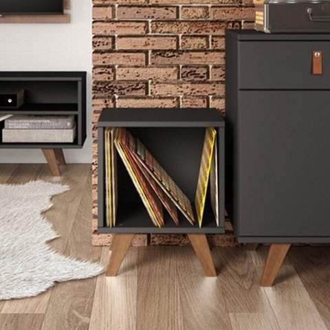 Nicho 100% MDF 40cm Play Preto
