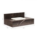 Ver imagem 3 de Bancada em Porcelanato para Banheiro 80cm Max com Cuba Embutida Blu