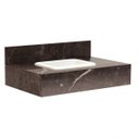 Ver imagem 2 de Bancada em Porcelanato para Banheiro 80cm Max com Cuba Embutida Blu