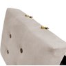 Puff Baú Decorativo Caribe 50x40cm Suede Bege - Sheep Estofados - Bege - 3