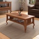Ver imagem 1 de Mesa de Centro 120CMX60CM Retangular Provençal Madrid Móveis 3D