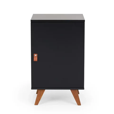 Mesa Lateral 1 Porta Play Artemobili Preto 100% MDF