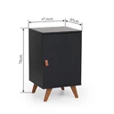 Ver imagem 3 de Mesa Lateral 1 Porta Play Artemobili Preto 100% MDF