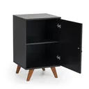 Ver imagem 2 de Mesa Lateral 1 Porta Play Artemobili Preto 100% MDF