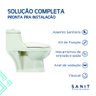 Kit Vaso Sanitário Monobloco Compacta 3/6 litros Marfim - Sanit - 5