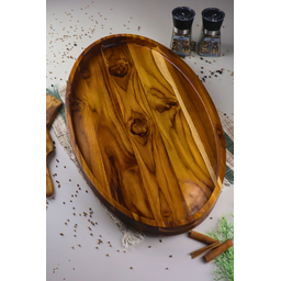 Gamela Orgânica Premium 2 – Madeira de Teca 60x35x4cm - 4