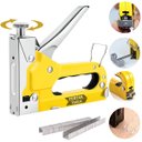 Ver imagem 7 de Grampeador Manual Profissional Tapeceiro Madeira Pressão Grampos 4 - 14mm | Fertak