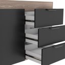 Ver imagem 4 de Cozinha Completa Gabinete e Armário Aéreo Flamingo 150 Cozimax Preto/Tamarindo