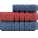 Ver imagem 1 de Jogo De Toalhas 3 peças Banho + Rosto 100% Algodão Barra Aveludada Monari Appel