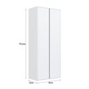 Ver imagem 3 de Guarda Roupas 2 Portas Cor Branco Linha Essencial