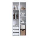 Ver imagem 4 de Guarda Roupas 2 Portas Cor Branco Linha Essencial