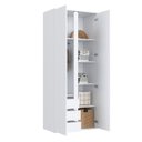 Ver imagem 5 de Guarda Roupas 2 Portas Cor Branco Linha Essencial