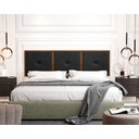 Ver imagem 1 de Painel Cabeceira Box King 1,95 Duda Madeira Preto - Comprar Moveis em Casa