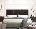 Ver imagem 1 de Painel Cabeceira Box King 1,95 Duda Madeira Preto - Comprar Moveis em Casa