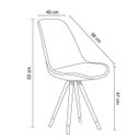 Ver imagem 4 de Cadeira Base Giratória Luana Móveis