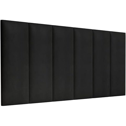 Cabeceira Painel Imperial Estofada Suspensa Queen Preto 1,60m - Pc Móveis