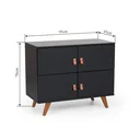 Ver imagem 4 de Buffet Aparador 95cm 4 Portas Play Preto/Garapa